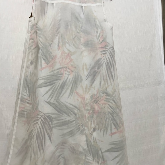 J. Jill Green and Orange V-Neck Sleeveless Mini Sundress - Picture 5 of 12